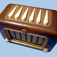 radio epoca a valvole in legno