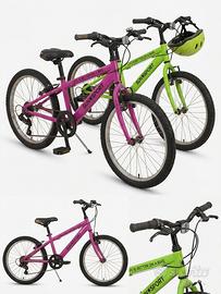 Due Biciclette da Bambino/a Fucsia e verde fluo