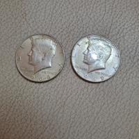 Mezzo dollaro kennedy e 2 lire italiane