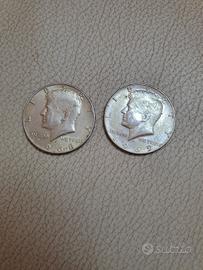 Mezzo dollaro kennedy e 2 lire italiane