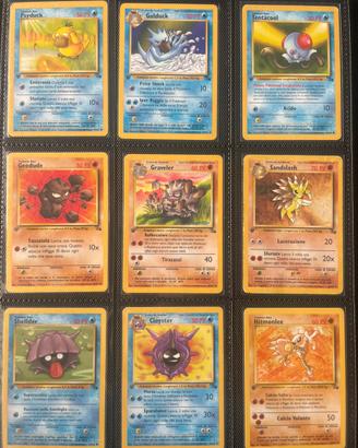🦴Lotto carte Pokémon Old- Set Fossil 1ª ed 🇮🇹