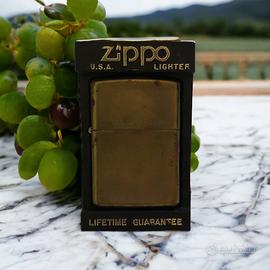 Accendino Zippo Solid Brass - Epoca Vintage