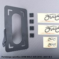 Portatarga specifico AVDB BOLT SCR 2016 - 2021 M 2
