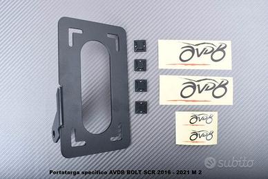 Portatarga specifico AVDB BOLT SCR 2016 - 2021 M 2