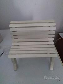 Panchina bambole, sedia