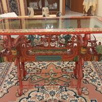 tavolo artistico siciliano realizzato con chiave d