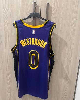 canotta ufficiale NBA dei Lakers di Westbrook