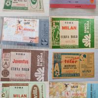 biglietto calcio vari anni