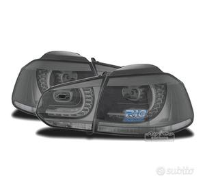 FANALI VOLKSWAGEN VW GOLF 6 08-12 LED GRIGIO FUMÉ