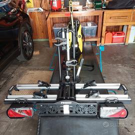 Porta bici elettriche per gancio traino 