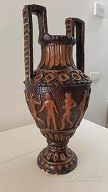 Vaso Greco in Ceramica Decorato a Mano Vintage