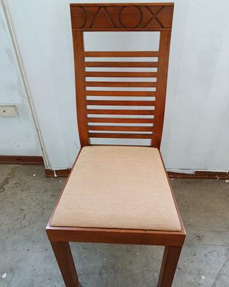 Sedie da pranzo mogano imbottite 