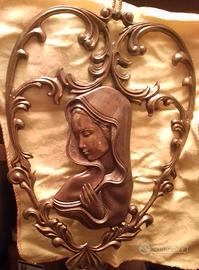 placca Madonna in preghiera anni 50 