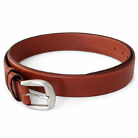 Cintura di cuoio 100% - Colore CUOIO - Fatta a man