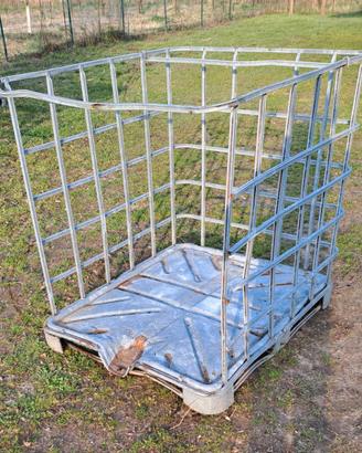cestone cesta gabbia contenitore con bancale
