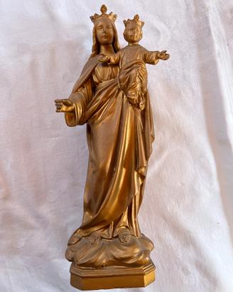 Statua Madonna con Bambino DSR Parigi bronzo 26 cm