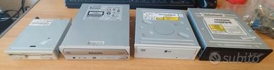 n° 4 lettori: n° 1 floppy disk e n° 3 CD/DVD