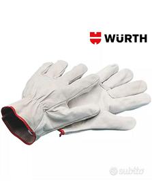 10 Guanti da lavoro, giardinaggio pelle würth