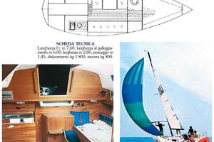 Barca a vela natante della plastivela modello Kudu