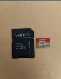 Micro SD SanDisk Extreme da 32GB con adattatore 