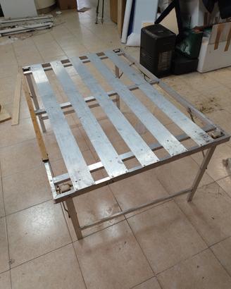 Tavolo pieghevole in alluminio da mercato h. 60