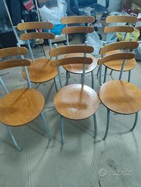 sei sedie in legno