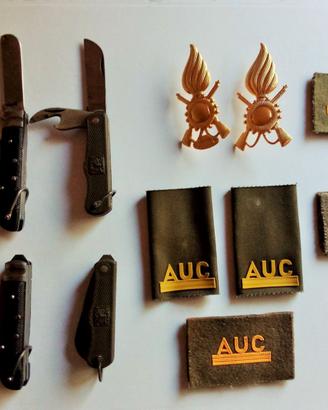 LOTTO Militaria anni 80 - 90 (11 pezzi no singoli)