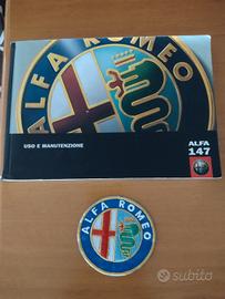 Libretto auto Alfa Romeo147 e stemma