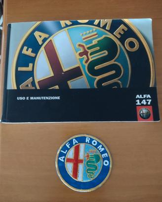 Libretto auto Alfa Romeo147 e stemma