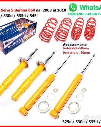 4 Ammortizzatori Sportivi BMW E60 530d -50/30mm