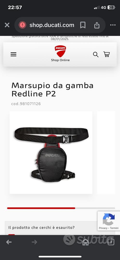 Marsupio da gamba ducati outlet