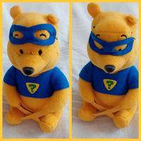 peluche Winnie the Pooh super eroe Vintage 