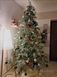 Albero di Natale Rockfeller Innevato con luci