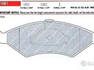 Pastiglie freno sportive FERODO RACING FCP 1081