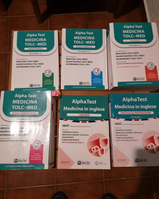 set completo 6 volumi test di medicina