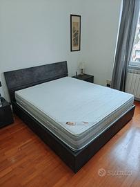 LETTO MATRIMONIALE CONTENITORE + MATERASSO 190x160