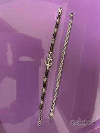 Bracciali uomo in acciaio 2 pezzi