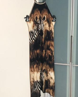 Verde Veronica Mare Vestito Animalier Lycra