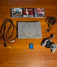 Playstation 1 originale funzionante + 3 giochi