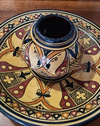 Ceramiche Safi Grande Piatto 40cm e Vaso 