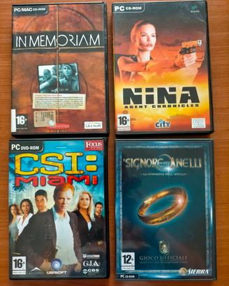 4 Videogiochi PC  