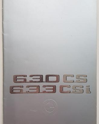 335 - DEPLIANT - BMW SERIE 6 - E24 - 1976/01 - IT