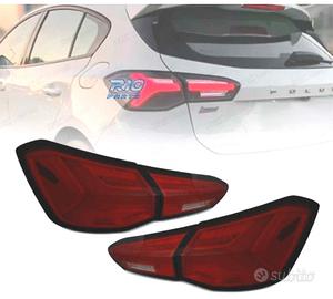 FANALI FORD FOCUS MK4 18-21 LED DINAMICI ROSSI FUM