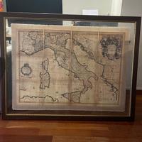 Quadro mappa antica Italia