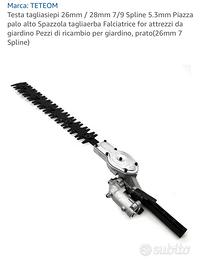 Testa tagliasiepi per decespugliatore