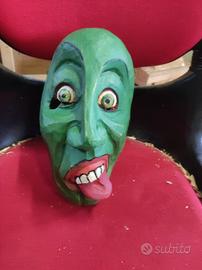 maschera in legno di cirmolo