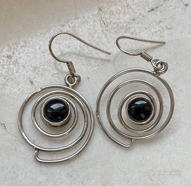 Orecchini Argento 925 e Onice