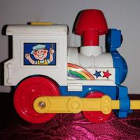 Locomotiva anni 80 giocattolo a batteria 