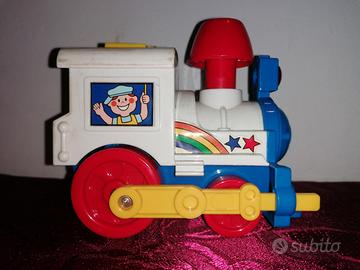 Locomotiva anni 80 giocattolo a batteria 