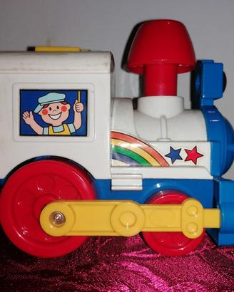 Locomotiva anni 80 giocattolo a batteria 